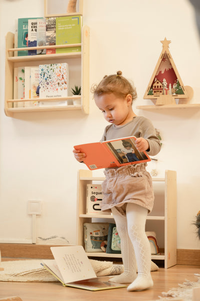 Estante de pared Montessori Doble